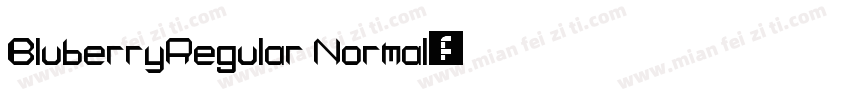 BluberryRegular Normal字体转换